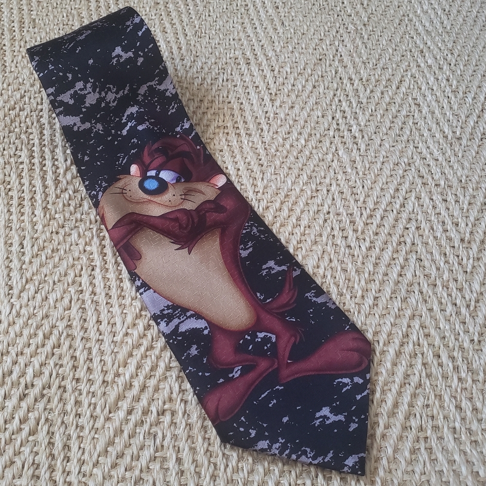 Looney Tunes Tie Taz Tasmanian Devil 100 %…